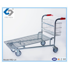 Four Wheels Heavy-Duty Cargo Trolleys for Warehouse